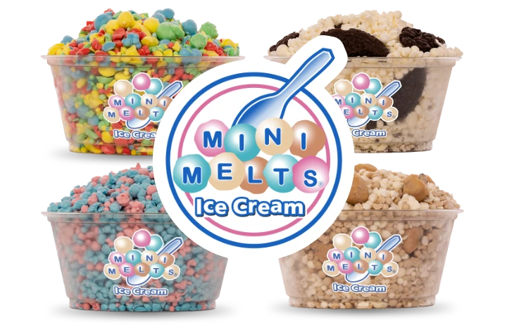 Mini Melt ice cream flavors available at Funtrackers Family Fun Park Snack Bar in Hot Springs, AR